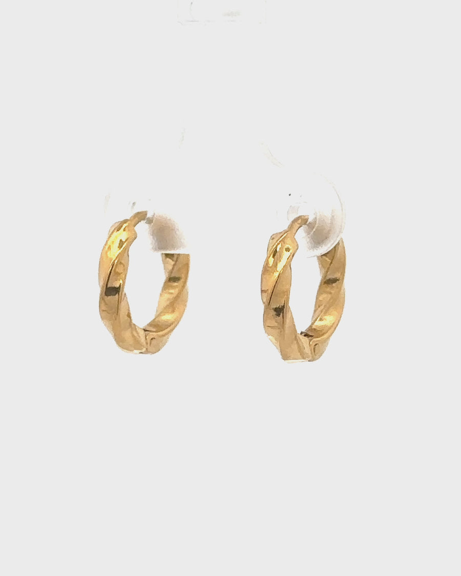 Ira Twist Hoops Gold