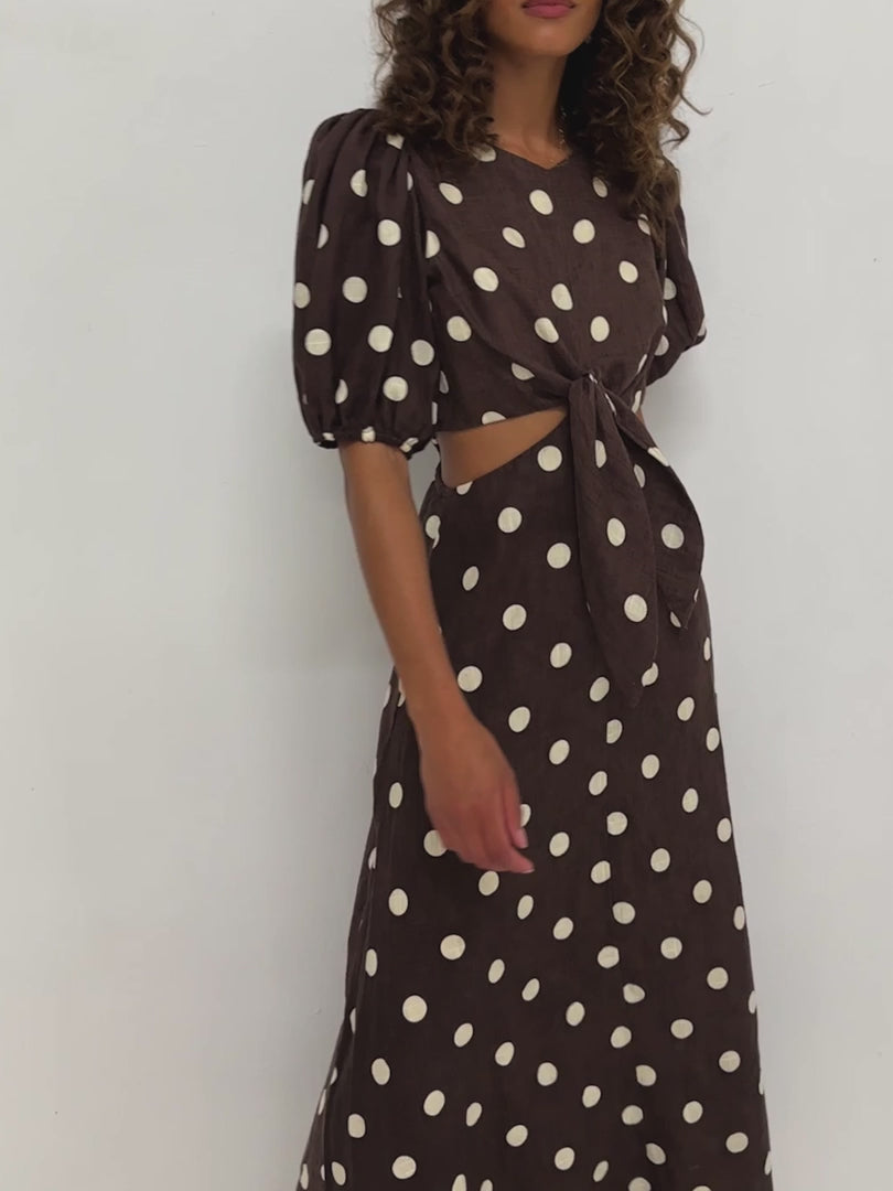 Harper Maxi Dress Chocolate