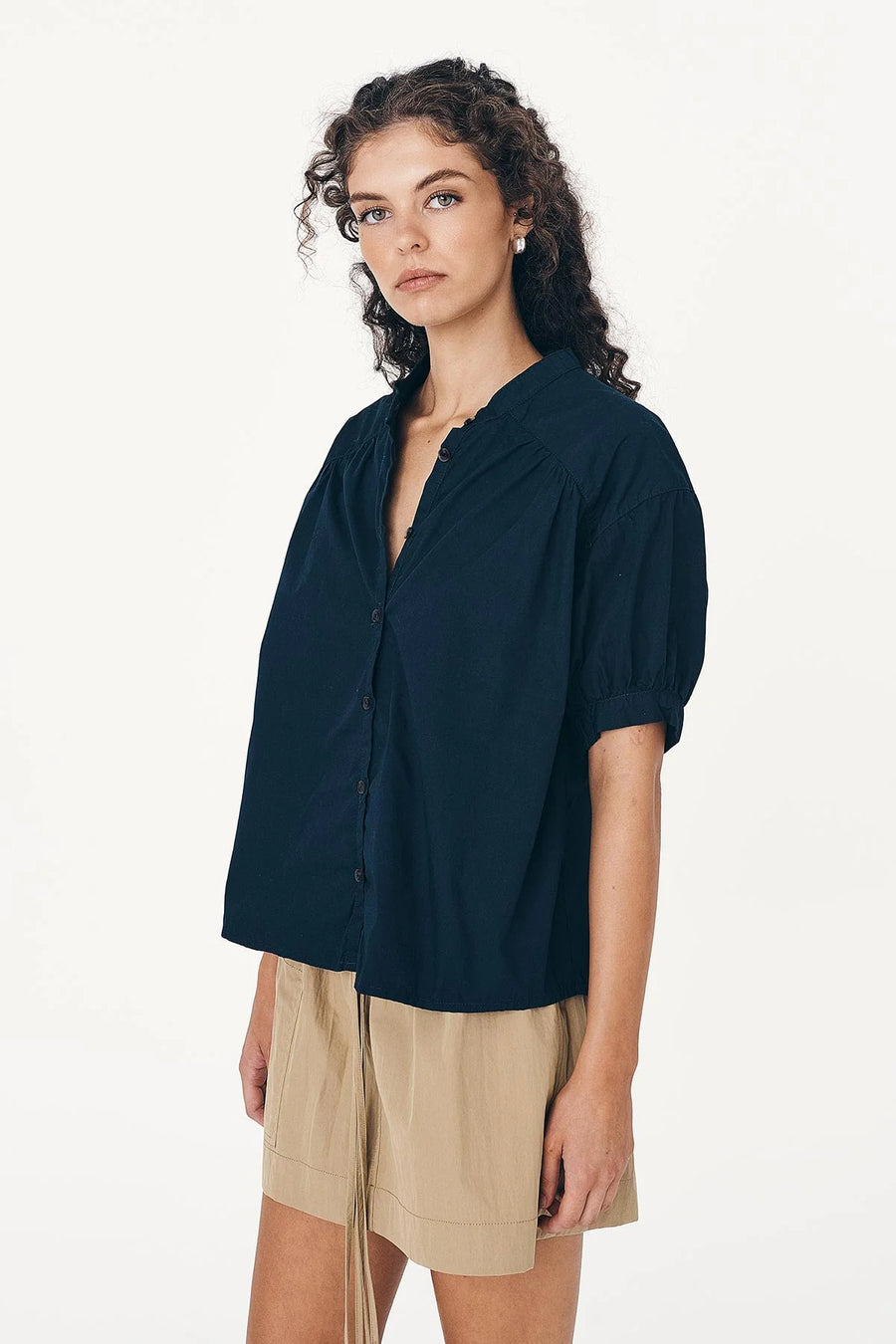 Cora Spring Blouse Ink Cotton