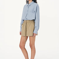 Jessica Cargo Mini Skirt Washed Khaki