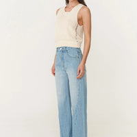 Percy Curve Seam Jeans Faded Blue