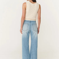 Percy Curve Seam Jeans Faded Blue