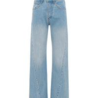 Percy Curve Seam Jeans Faded Blue