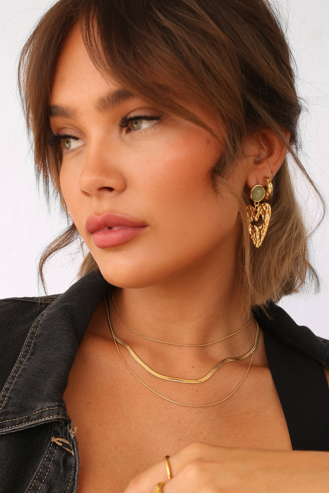 Theo Earrings in Gold