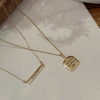 Bar Engravable Necklace