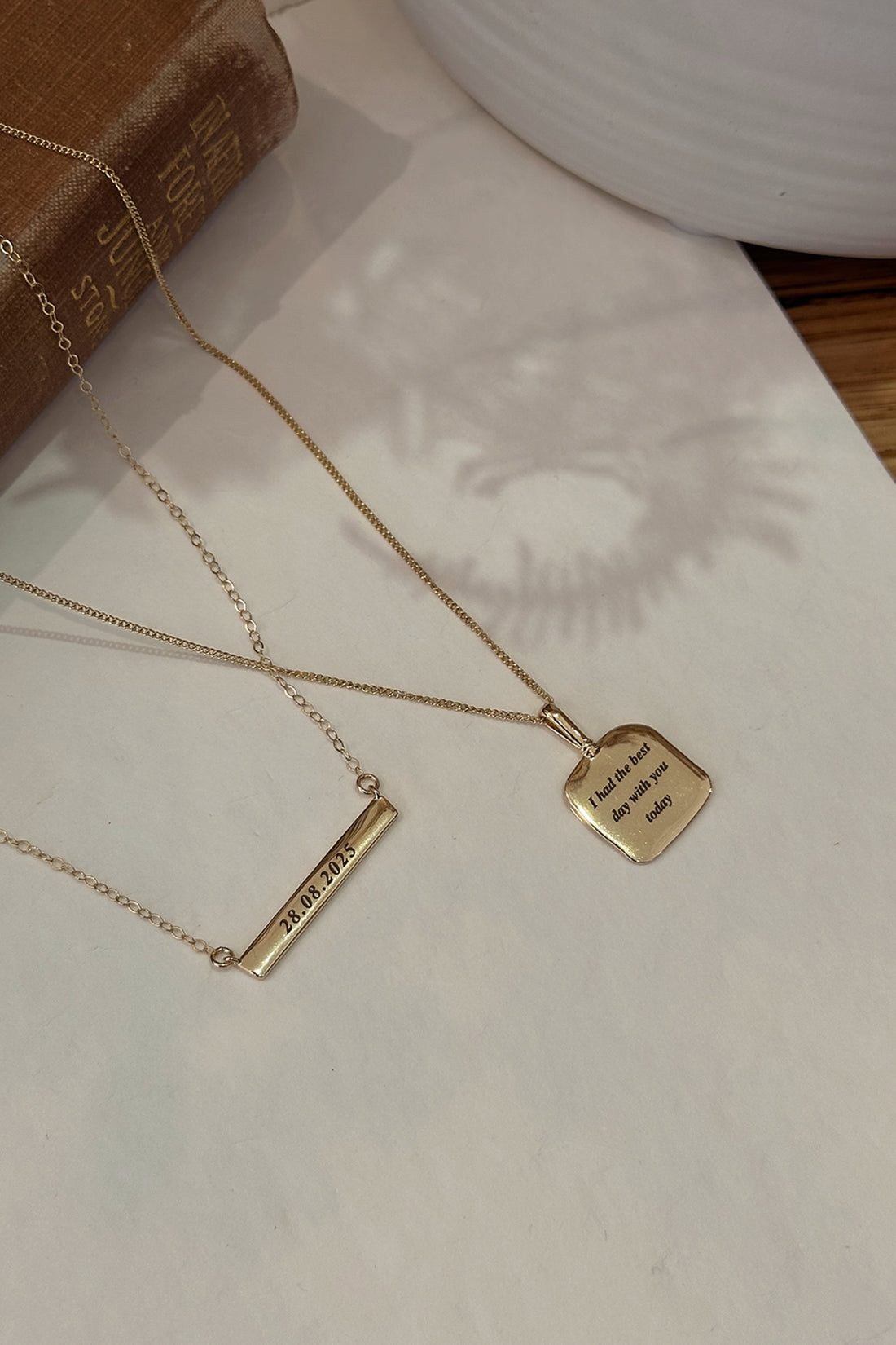 Tilt Engravable Necklace