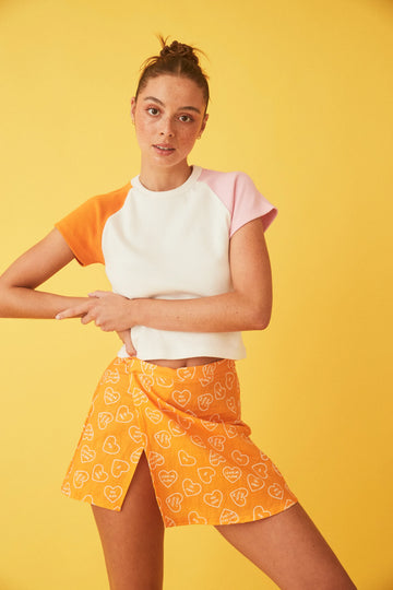 BABYDOLL TEE TANGERINE