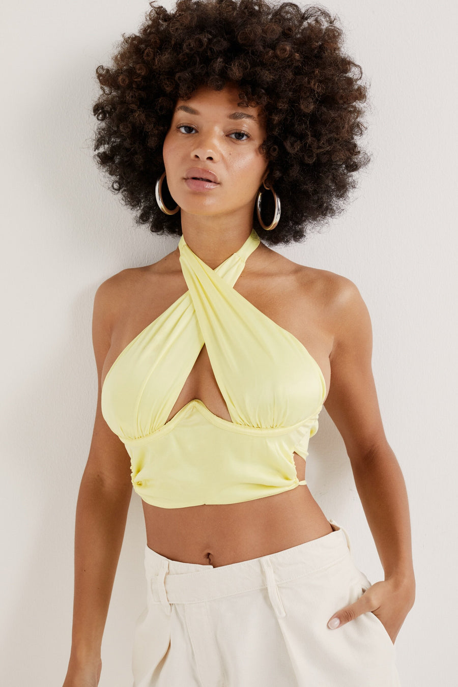 RANA CROSS FRONT TOP YELLOW