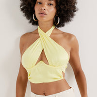 RANA CROSS FRONT TOP YELLOW