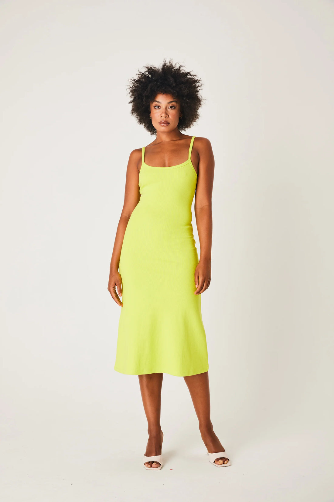 MIDI A LINE DRESS SPLICE