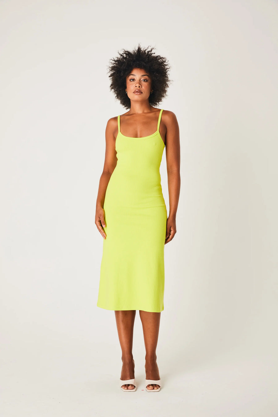 MIDI A LINE DRESS SPLICE