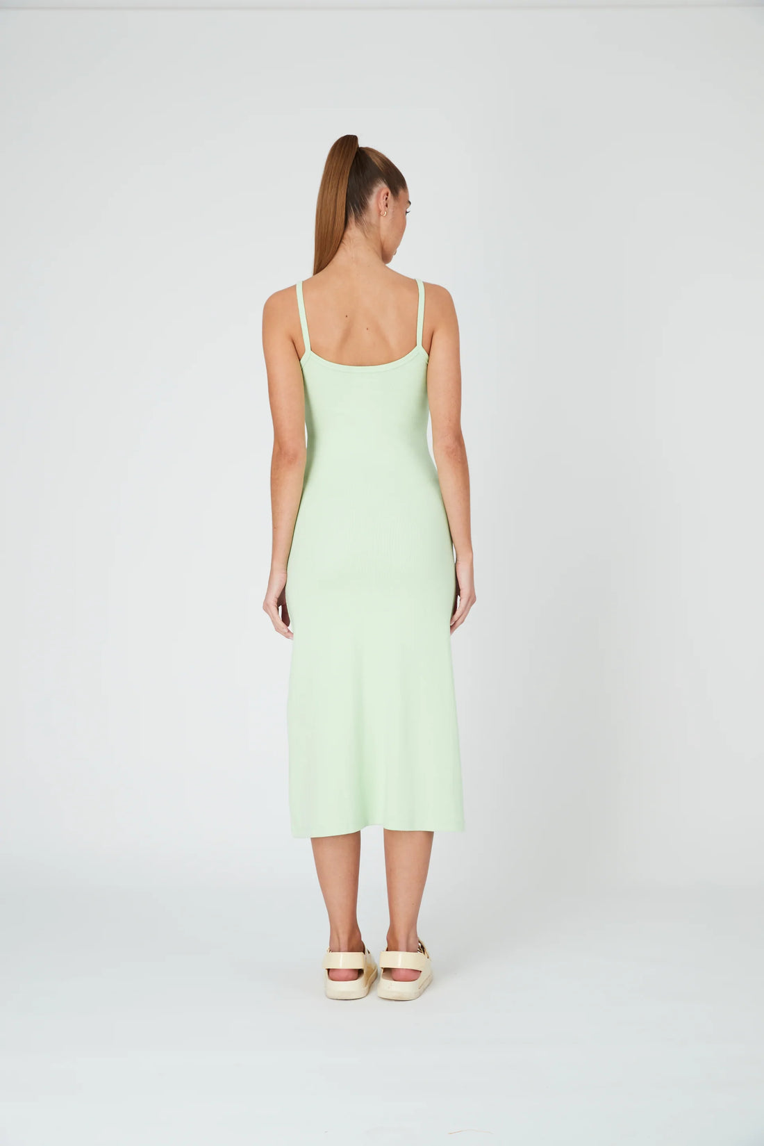 A LINE MIDI DRESS MINT