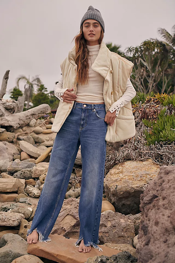 STRAIGHT UP BAGGY JEAN RIVERSIDE BLUE