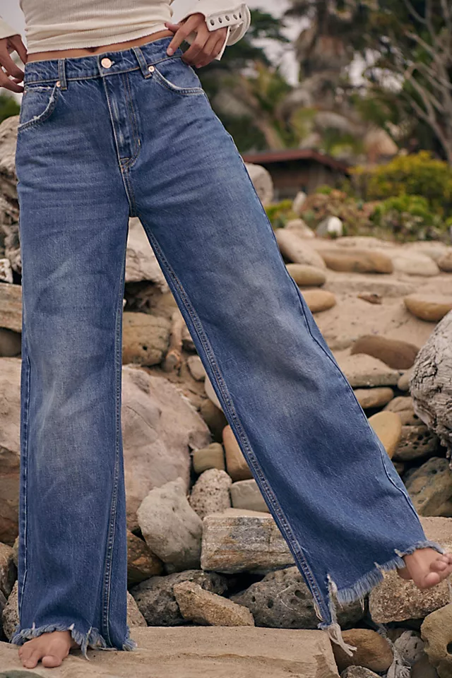STRAIGHT UP BAGGY JEAN RIVERSIDE BLUE