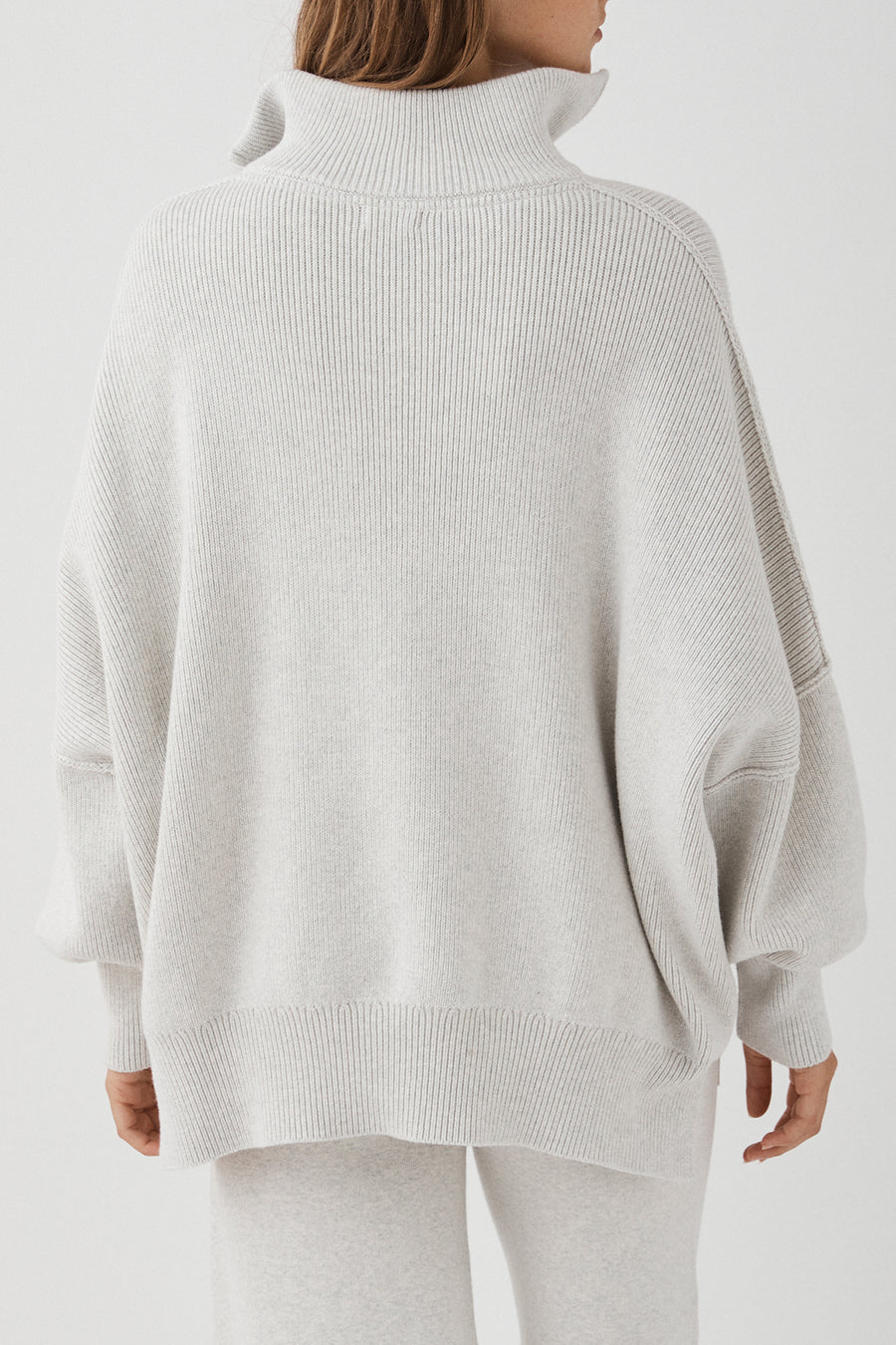LONDON SWEATER - GREY MARLE
