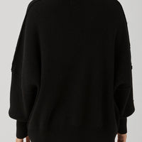 London Zip Sweater Black