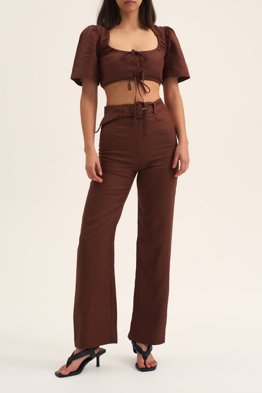 MALAKAI FITTED PANT CHOCOLATE