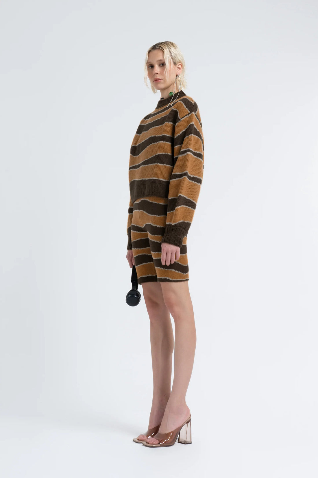 KNITTED PULLOVER IN KELP