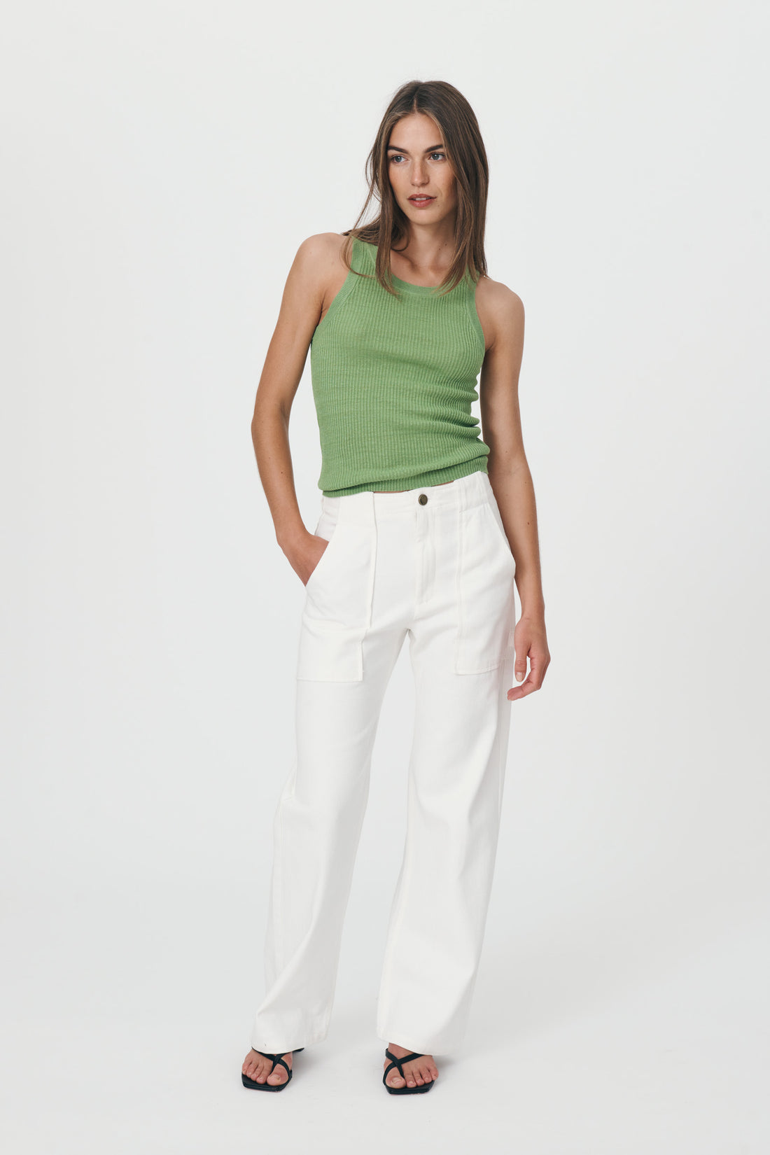 ELAN ORGANIC CARPENTER JEANS BONE