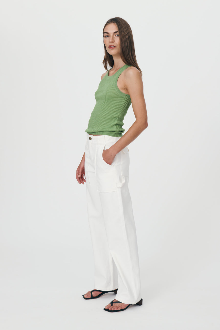 ELAN ORGANIC CARPENTER JEANS BONE