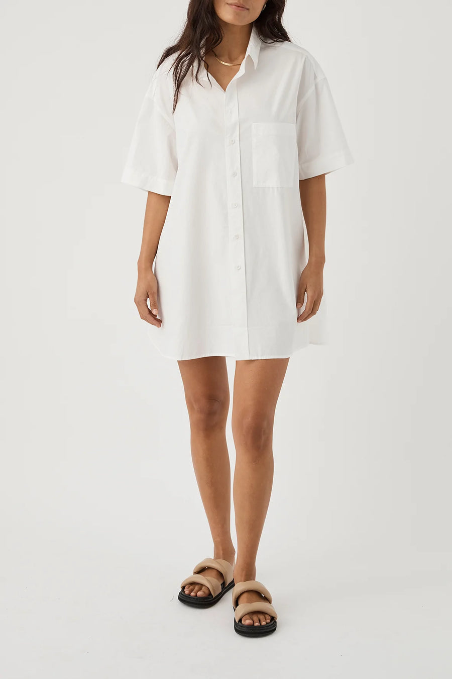 DREW SHIRT DRESS CLOUD
