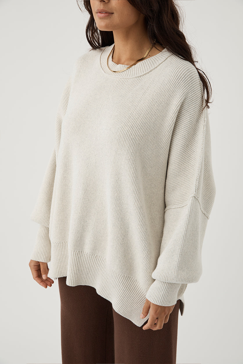 HARPER SWEATER - GREY MARLE