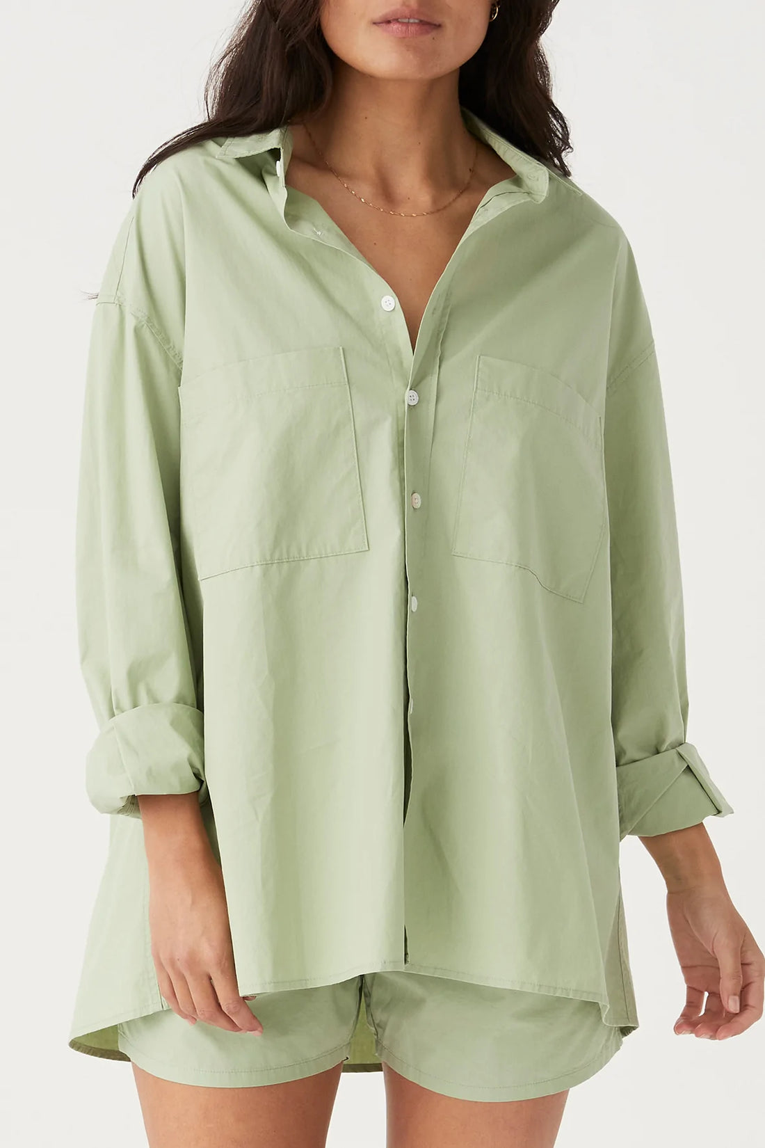 DYLAN LONG SLEEVE SHIRT SAGE