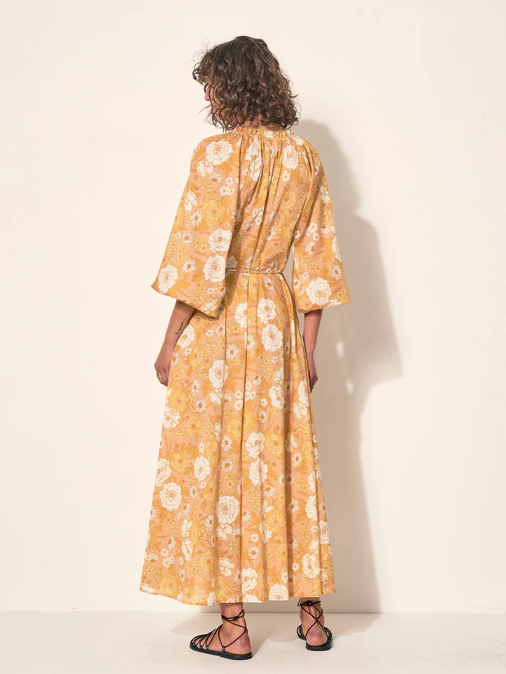 MARGAUX BLOUSON SLEEVE MAXI DRESS
