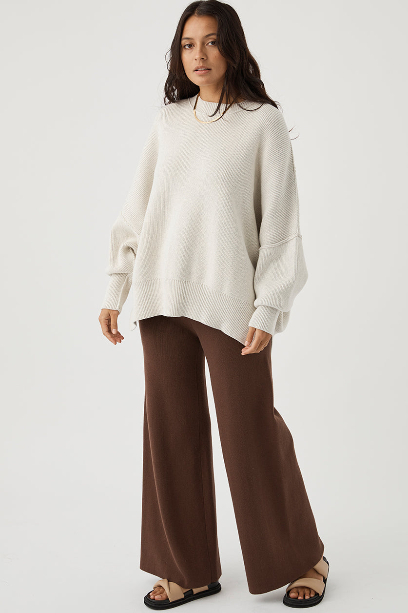 HARPER SWEATER - GREY MARLE