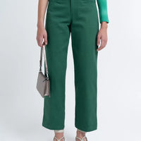 RELAXED TWILL TROUSER SEA GREEN