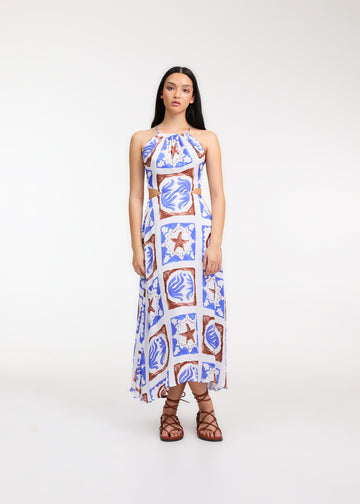 JUDE DRESS TILES PRINT