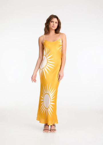 WESSEX SLIP DRESS SOL PRINT