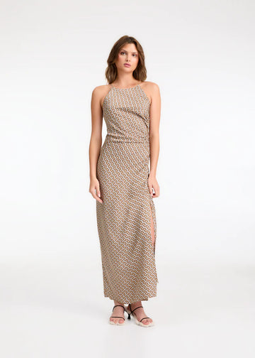 MARLOWE DRESS MONOGRAM PRINT