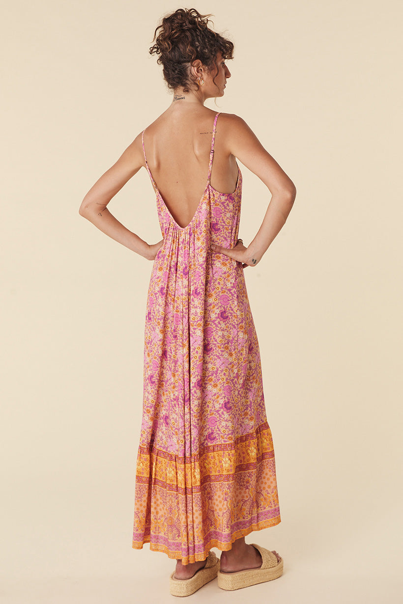 VILLAGE STRAPPY MAXI DRESS SUNRISE