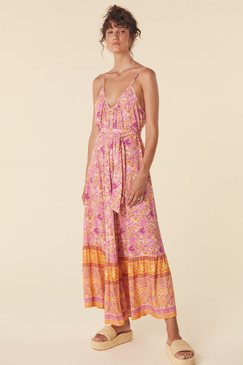 VILLAGE STRAPPY MAXI DRESS SUNRISE